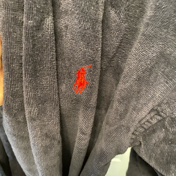 Polo Ralph Lauren Blue Heavy Robe OS - Picture 3 of 8